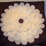 DIY Felt Flower Pillow