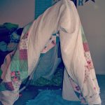 a quilt fort.