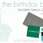 Favorite Things Giveaway with A Night Owl Blog!