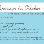 October Sponsor Call (new program).