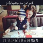 Advertise in April + Discount Code!