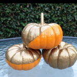{Guest Post} DIY Gold Dipped Pumpkins
