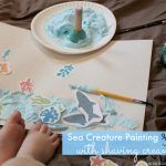 Sea Creature Painting – With Shaving Cream Paint!