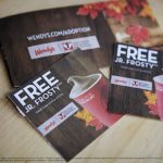 Wendy’s® Jr. Frosty™ Halloween Coupon Book for Adoption