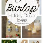 DIY Burlap Holiday Decor Ideas