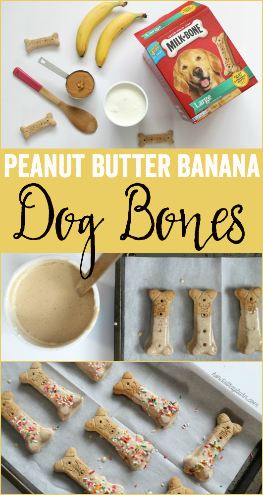 Peanut Butter Banana Dog Treats