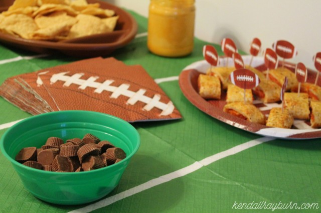 Football Brownies and snacks, oh my! - Kendall Rayburn