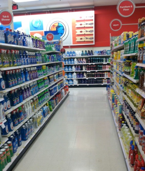 cleaning aisle