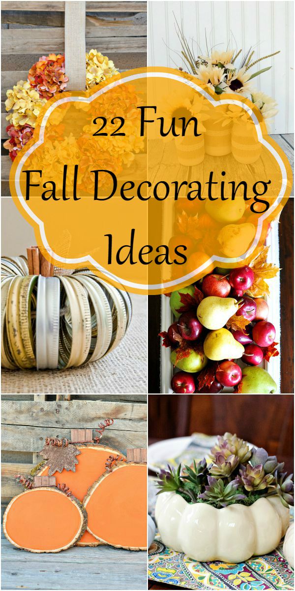 22 fun Fall decorating ideas