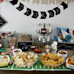 Rustic Football Party: Chip, Dip, and Suds Station