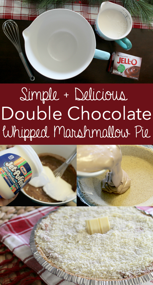 Double Chocolate Whipped Marshmallow Pie