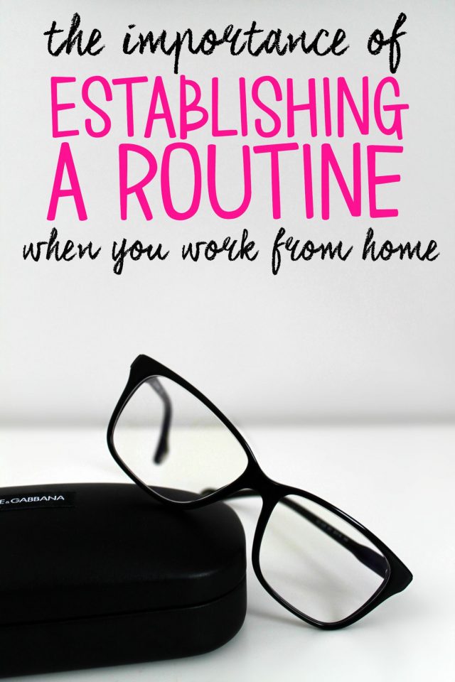 establishing a routine