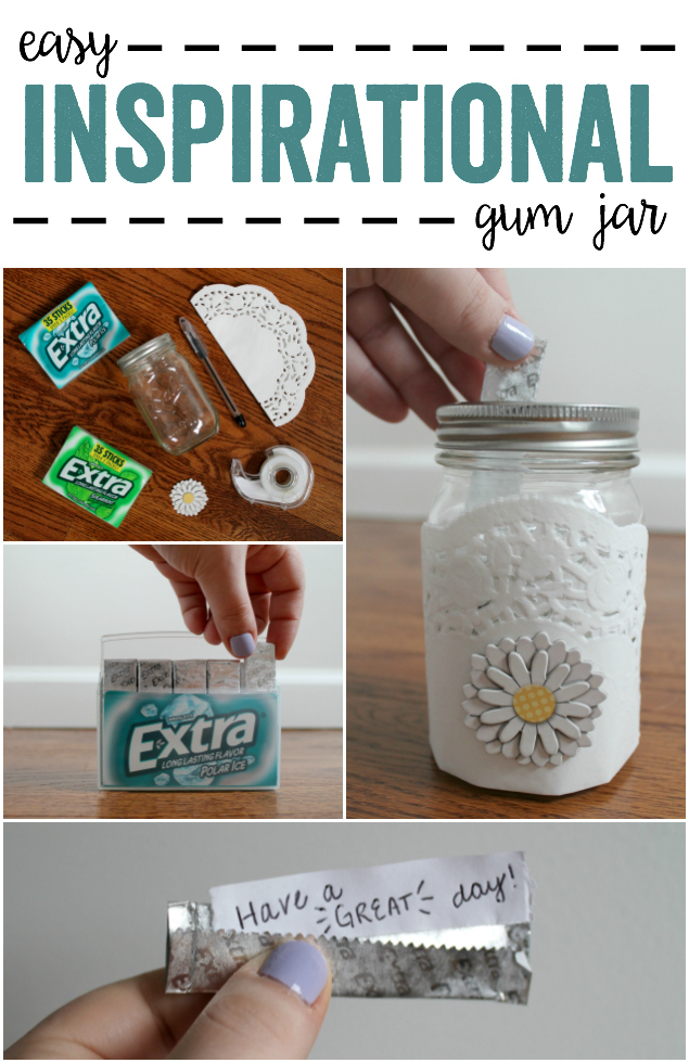 Easy Inspirational Gum Jar