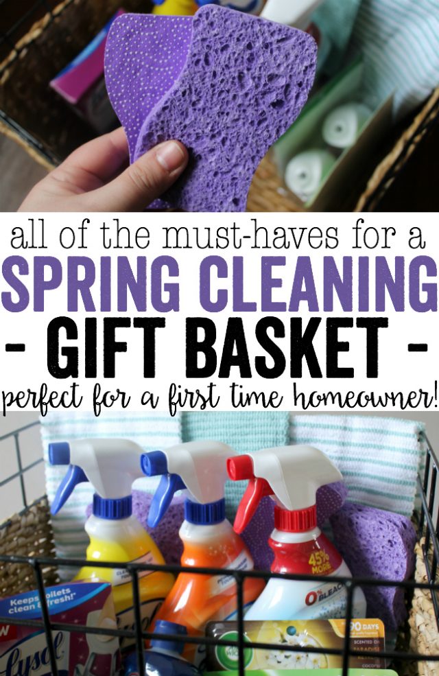 Spring Clean those Windows & Cleaning Basket Idea