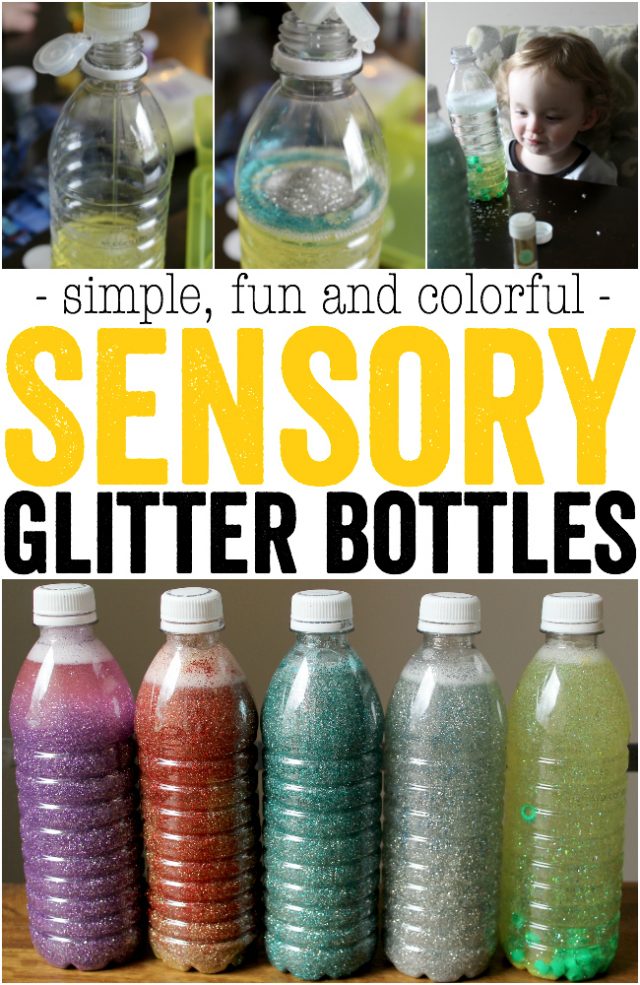 How to make PLAY sensory water bottles for Kids DIY! 