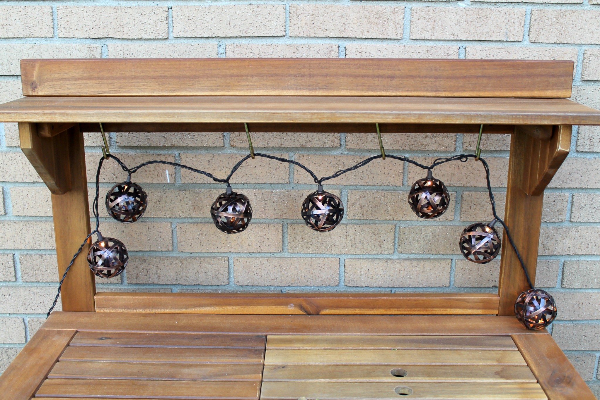 Turning a Potting Bench into a Cocktail Bar