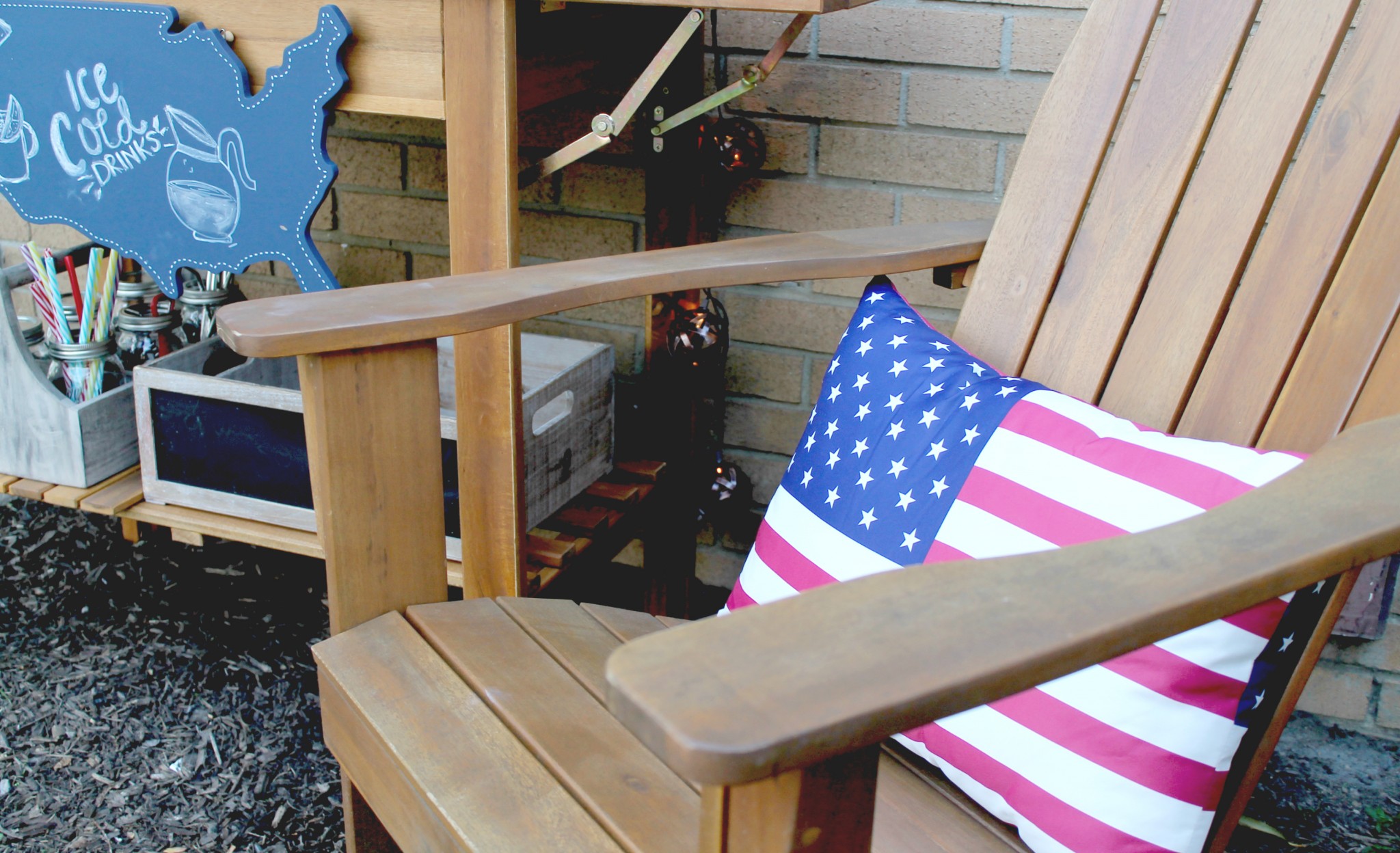 Turning a Potting Bench into a Cocktail Bar