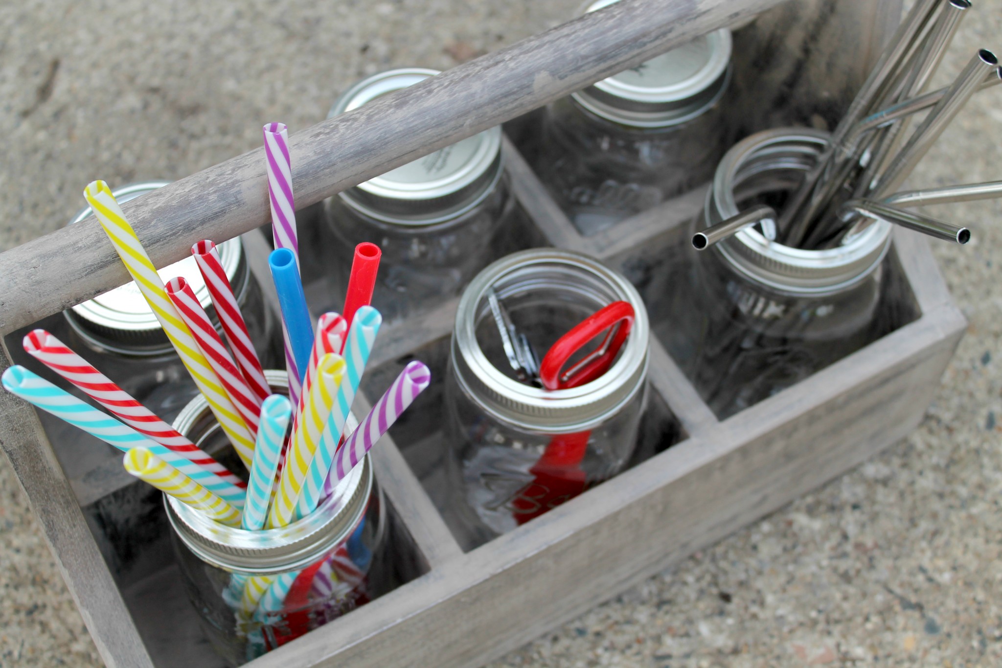 Turning a Potting Bench into a Cocktail Bar