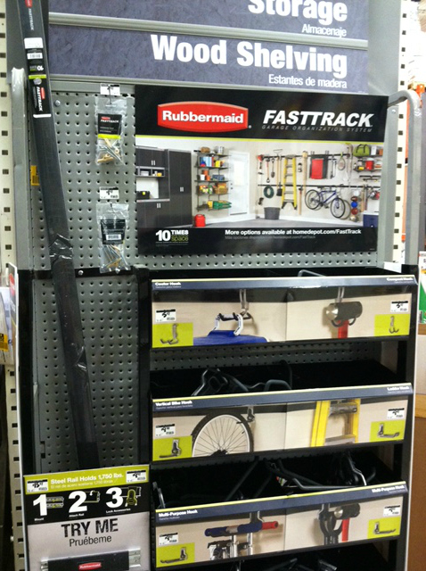 Rubbermaid FastTrack Garage Organization System at The Home Depot