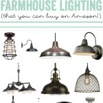 Industrial Farmhouse Lighting (that you can buy on Amazon!)