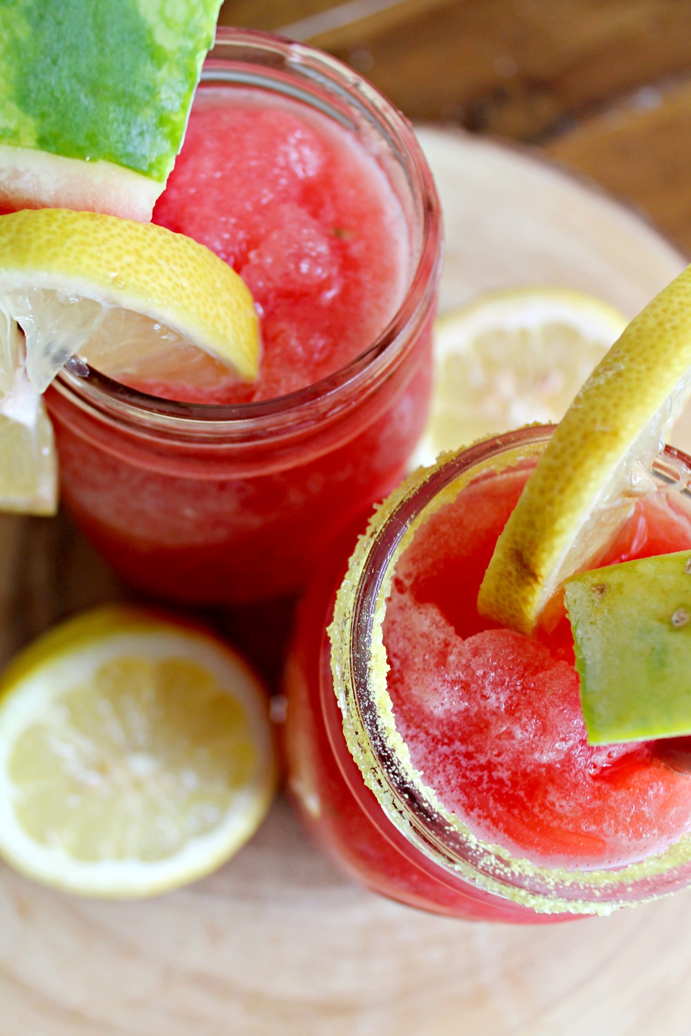 Watermelon Lemon Cocktail Slush