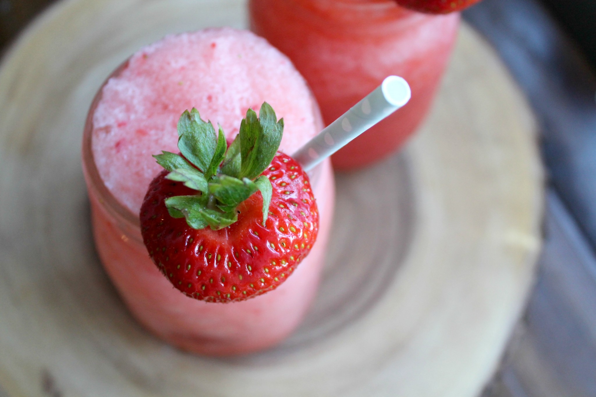 Three-Ingredient Strawberry Lemonade Slush