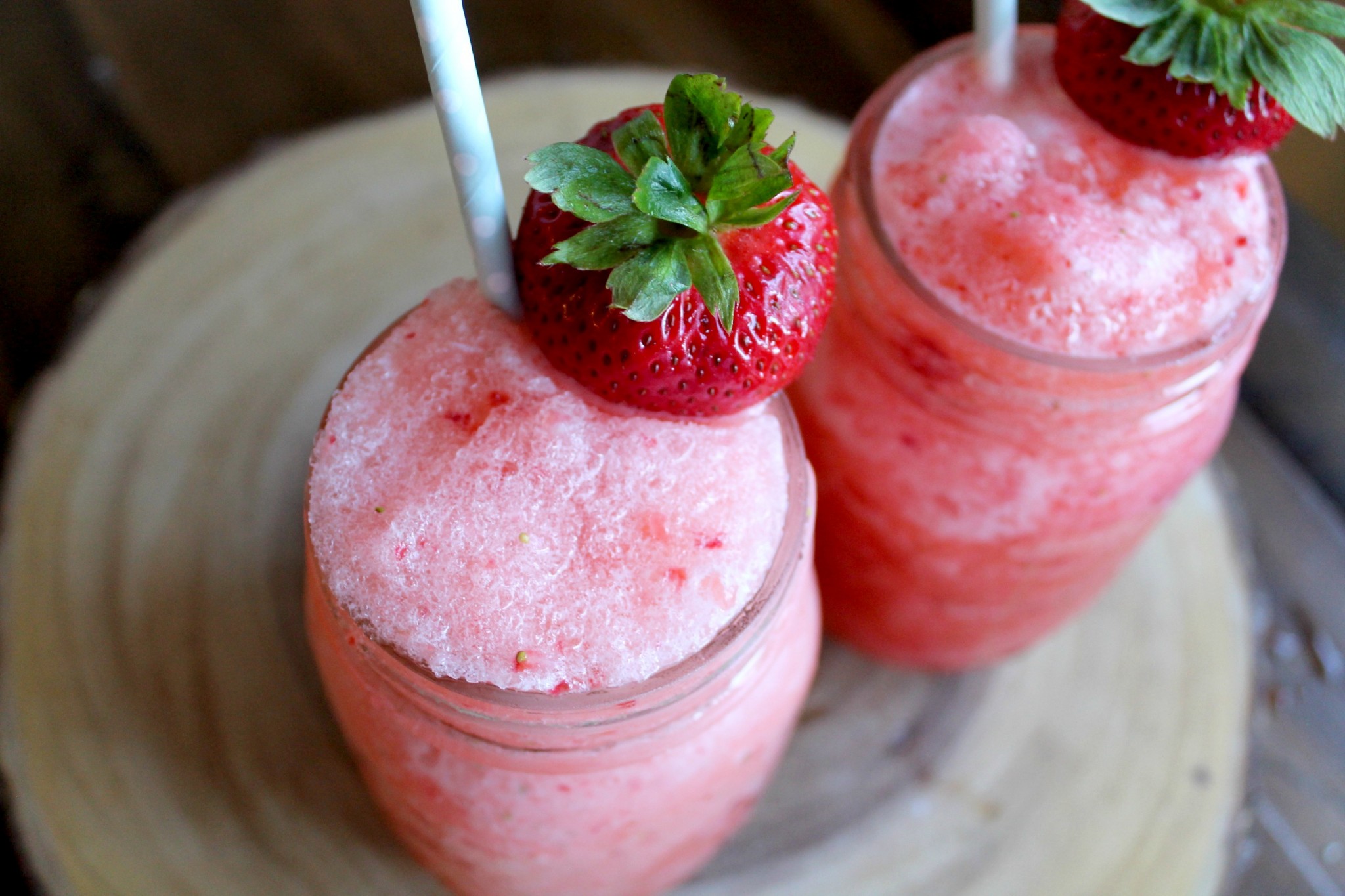 Three-Ingredient Strawberry Lemonade Slush