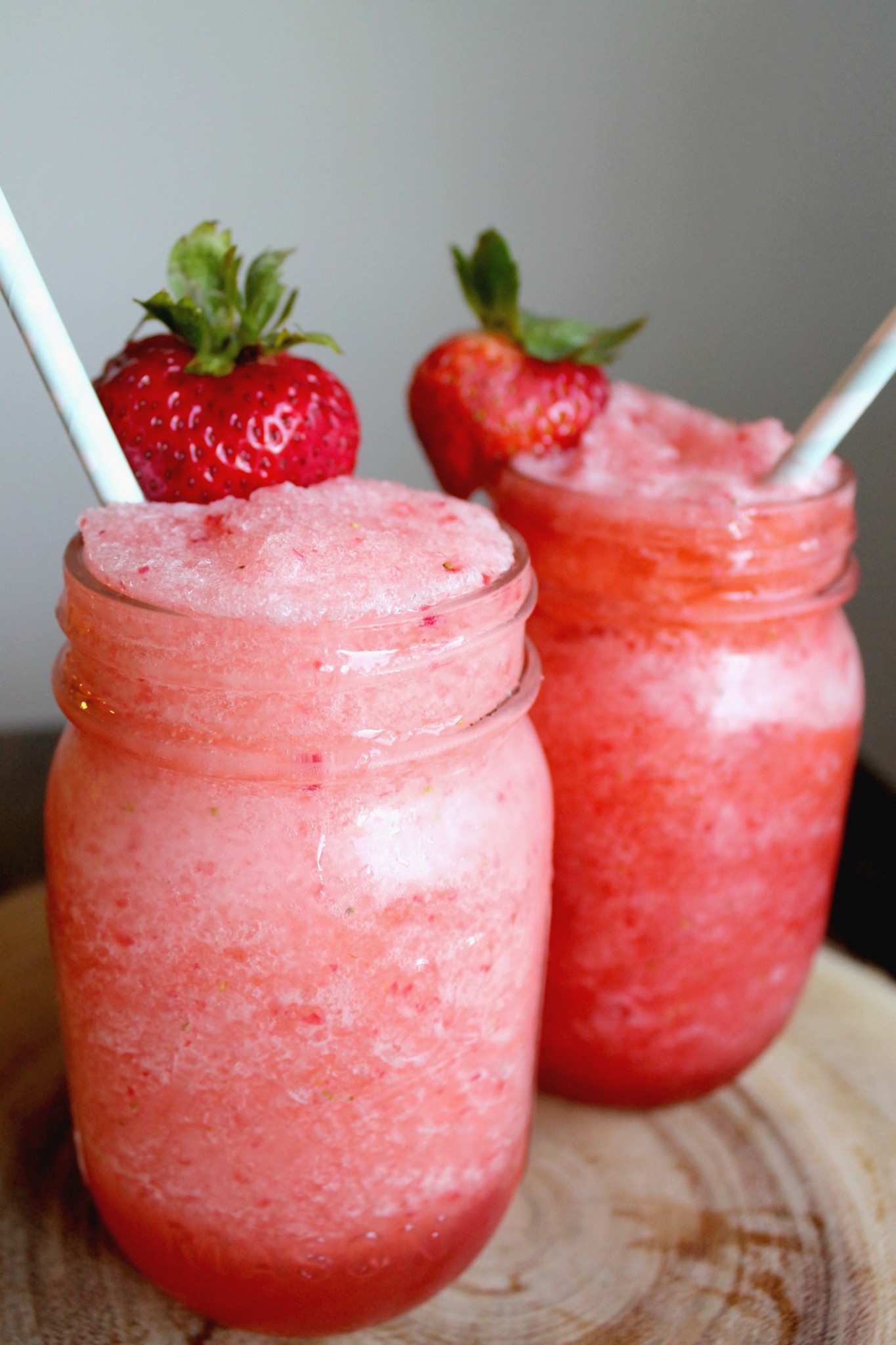 Three-Ingredient Strawberry Lemonade Slush