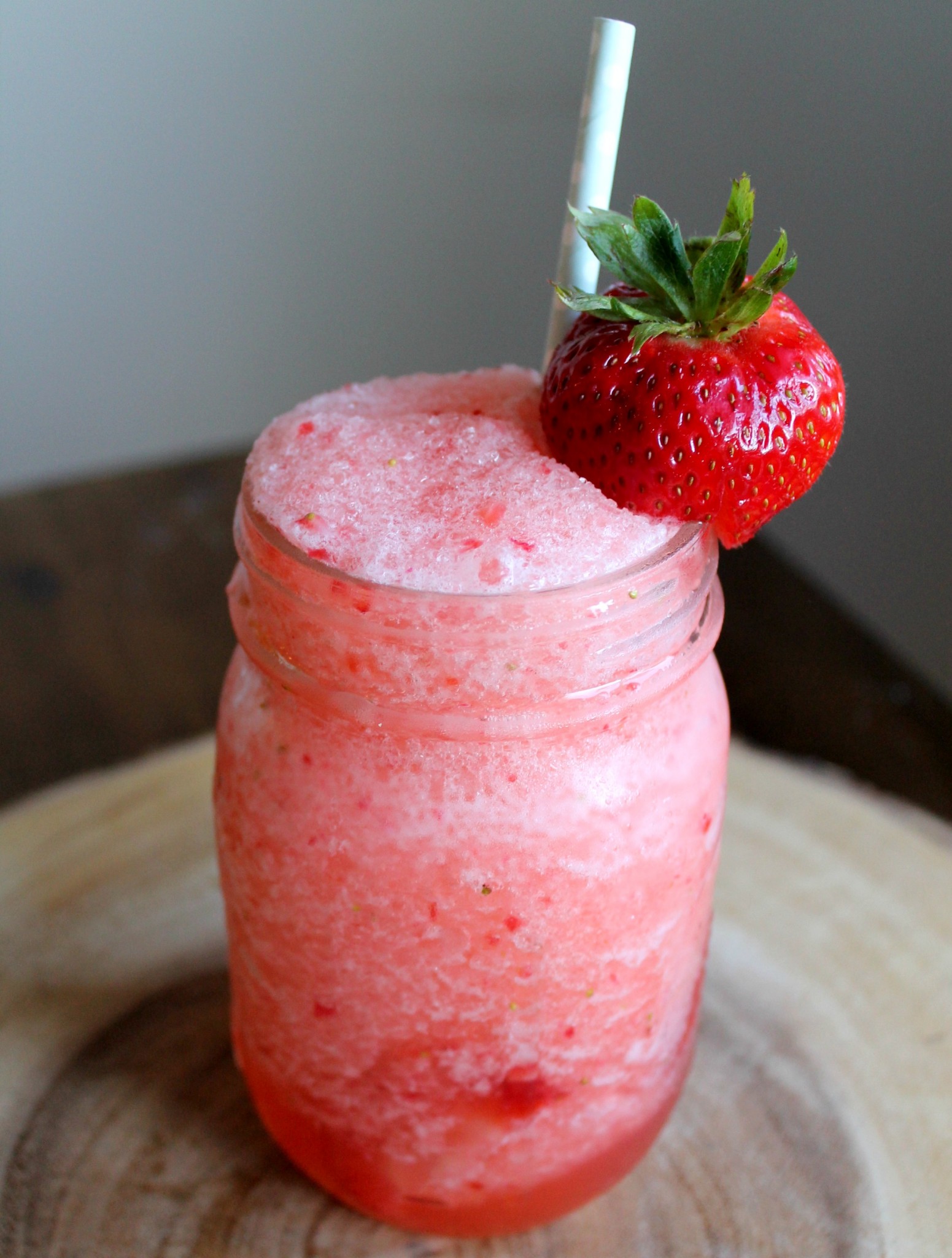 Three-Ingredient Strawberry Lemonade Slush