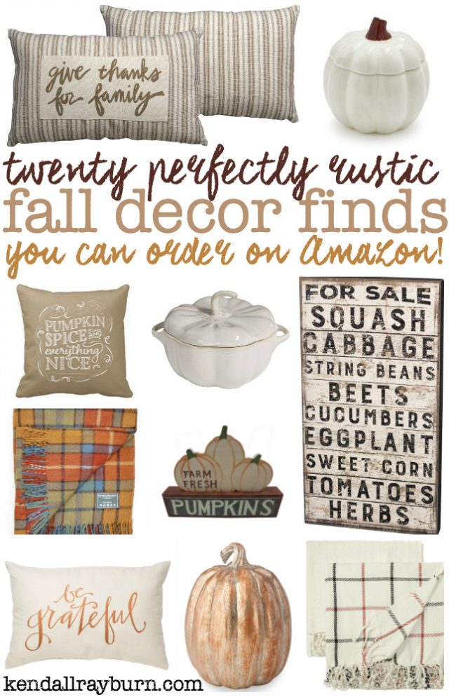 Perfectly Rustic Fall Decor Finds on Amazon