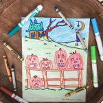 5 Little Pumpkins Coloring Sheet