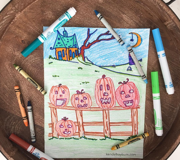 5 Little Pumpkins Coloring Sheet