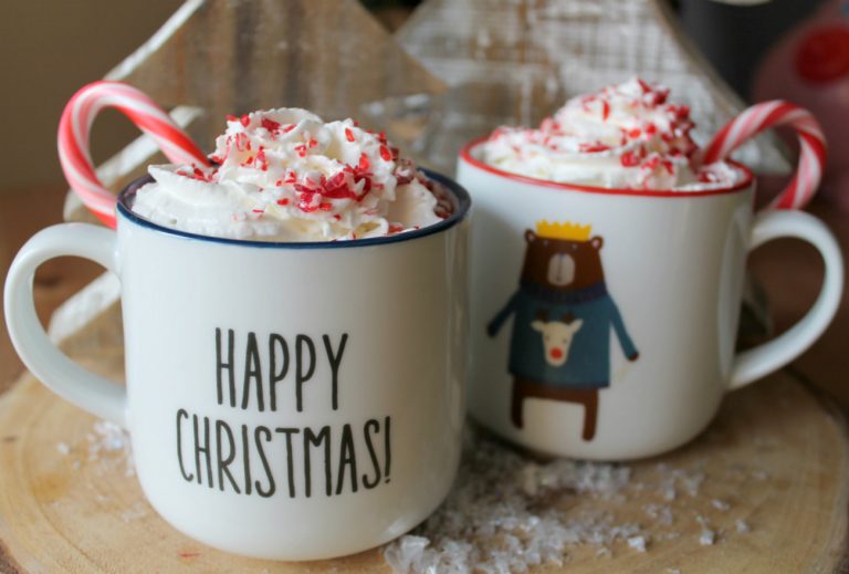 The Best EVER Crock Pot Peppermint Hot Chocolate