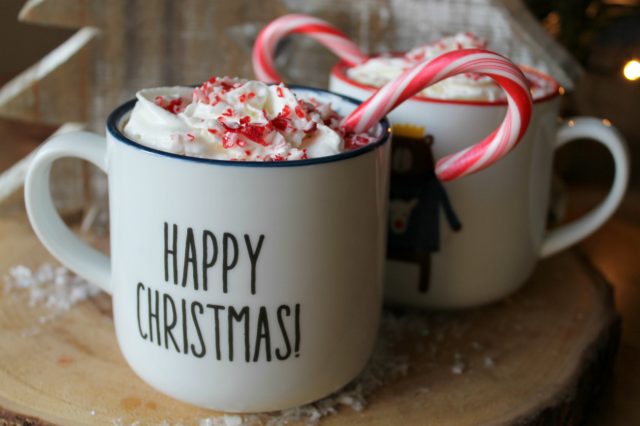 The Best EVER Crock Pot Peppermint Hot Chocolate