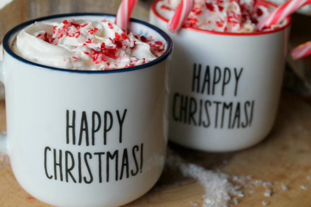 The Best EVER Crock Pot Peppermint Hot Chocolate