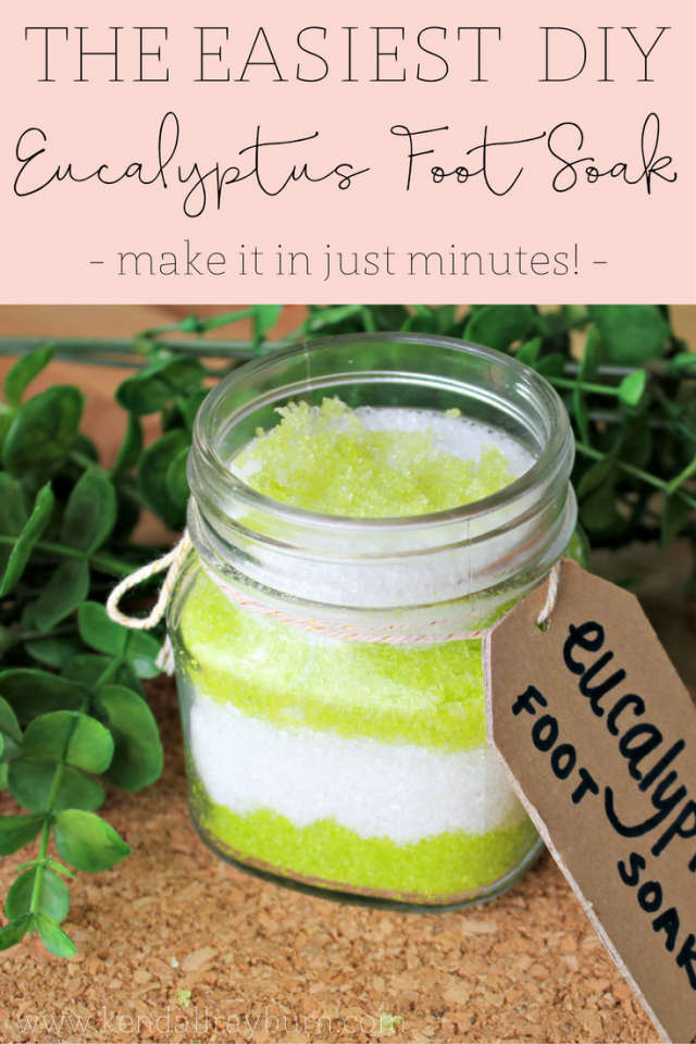 DIY Eucalyptus Foot Soak