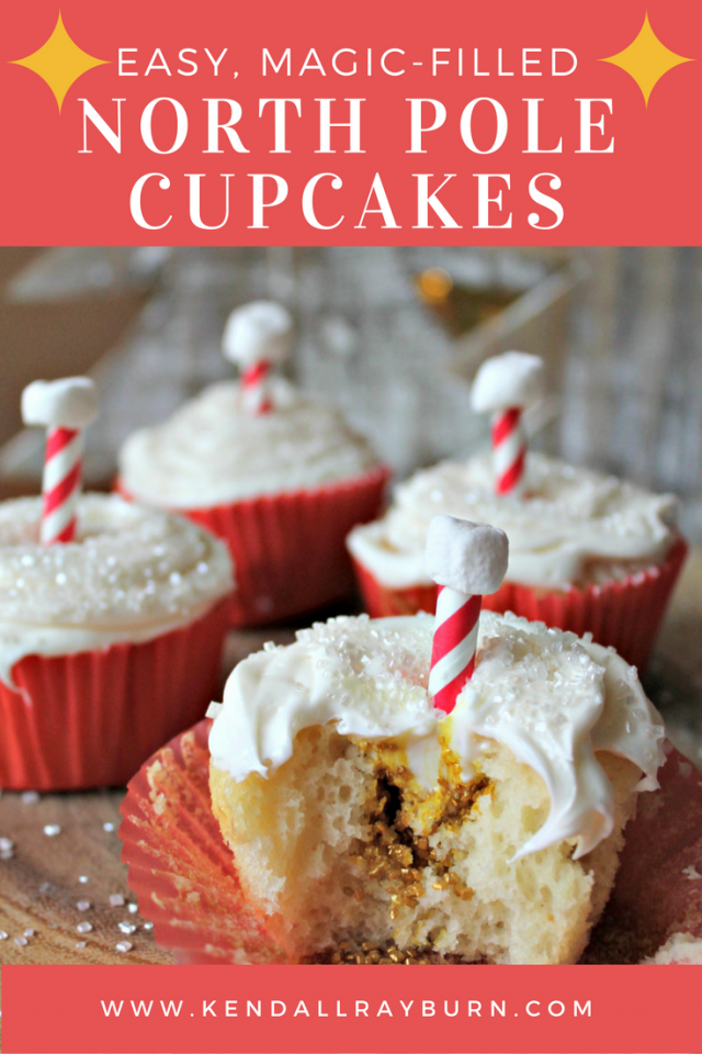 Easy Magic-Filled North Pole Cupcakes 