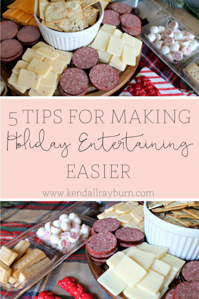 5 Tips to Make Holiday Entertaining Easier