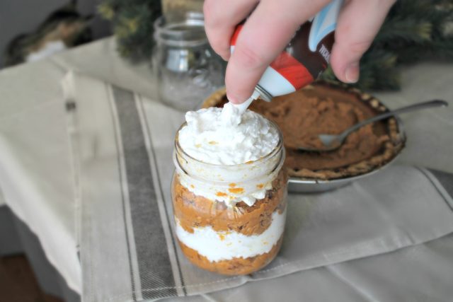 Easy Layered Pumpkin Pie Dessert in a Jar