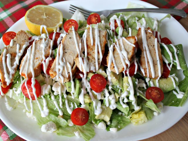 Loaded Lemon Pepper Chicken Salad