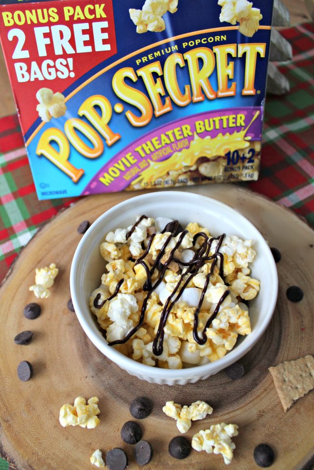 S'Mores Drizzled Popcorn