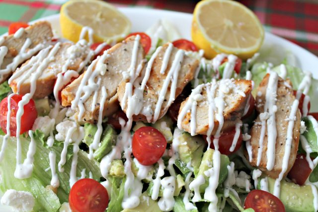 Loaded Lemon Pepper Chicken Salad