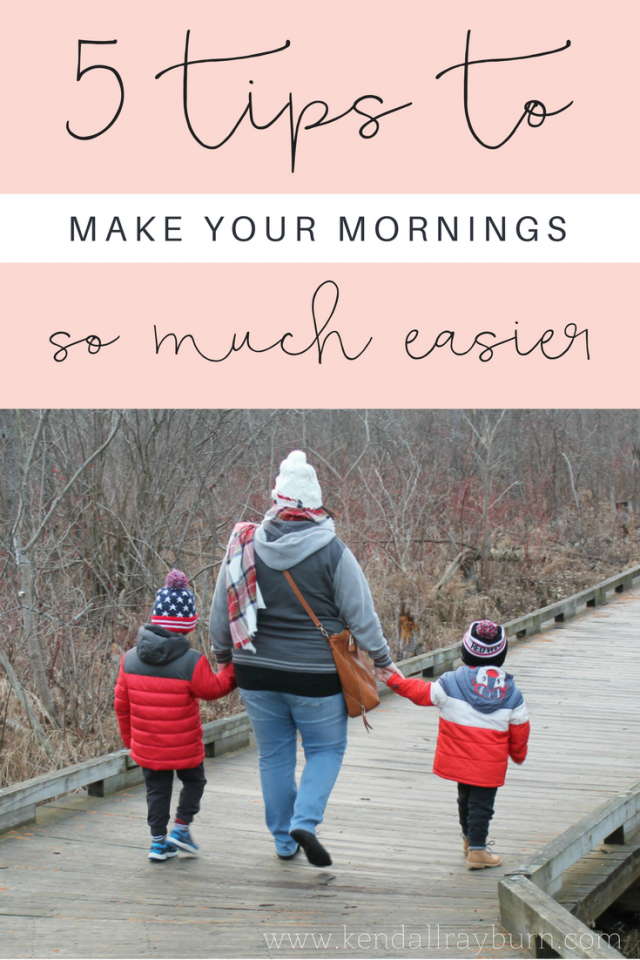 5 Tips to Make Your Mornings Easier