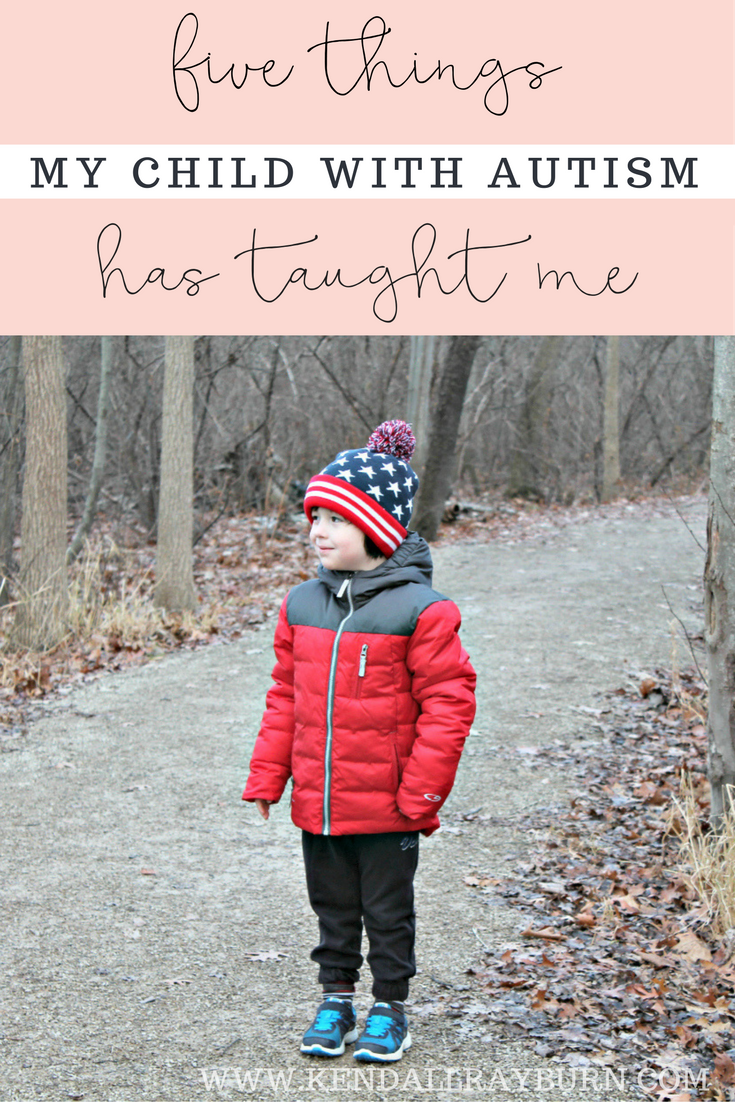A child with autism, symbolizing the strength and lessons learned