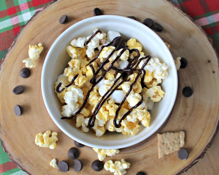 S'Mores Drizzle Popcorn