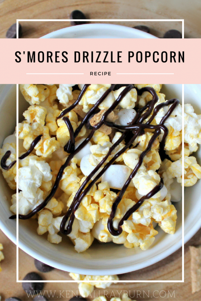 S'Mores Drizzled Popcorn