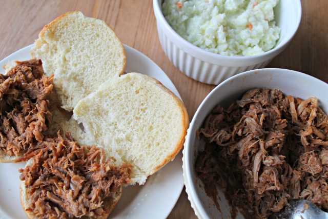 Slow Cooker BBQ Pulled Pork Sliders