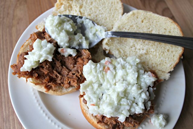 Slow Cooker BBQ Pulled Pork Sliders