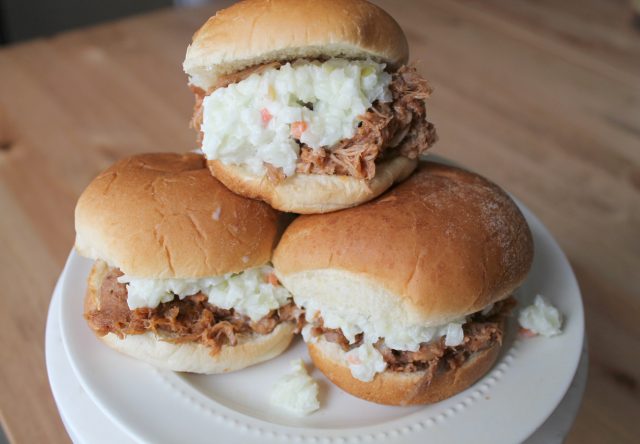 Slow Cooker BBQ Pulled Pork Sliders