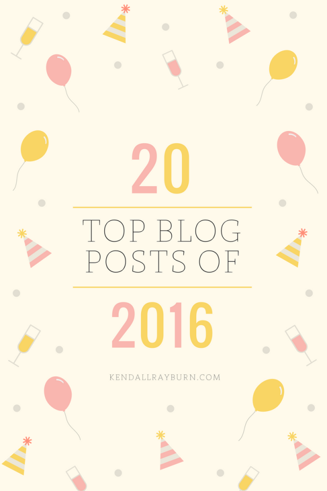 Top 20 Blog Posts of 2016